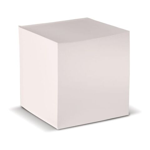 Zettelblock aus recycelten Papier 10x10x10cm Weiss | ohne Werbeanbringung | Nicht verfügbar | Nicht verfügbar | Nicht verfügbar
