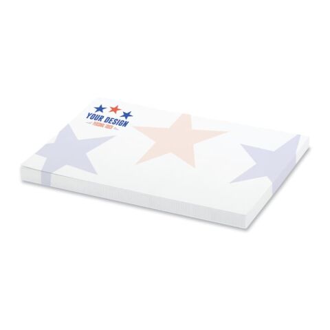 100 Blatt Haftnotizen, 100x72mm, full-colour Weiss | ohne Werbeanbringung | Nicht verfügbar | Nicht verfügbar | Nicht verfügbar