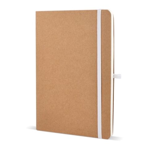 Notizbuch mit flexiblem Einband Kraftpapier A5 Weiss | ohne Werbeanbringung | Nicht verfügbar | Nicht verfügbar