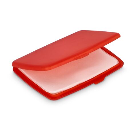 Werbeartikel Washé Seifenblättchen – Rot Weiss – mit Logo bedruckt