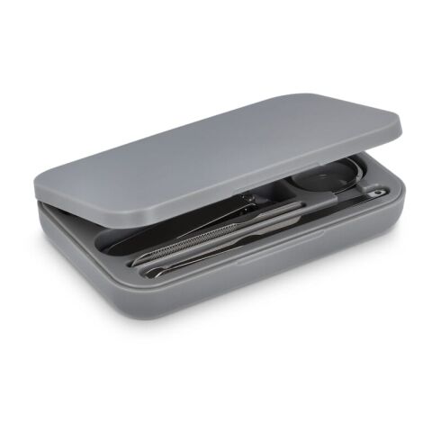 5-teiliges Maniküre-Set Kira Grau | ohne Werbeanbringung | Nicht verfügbar | Nicht verfügbar