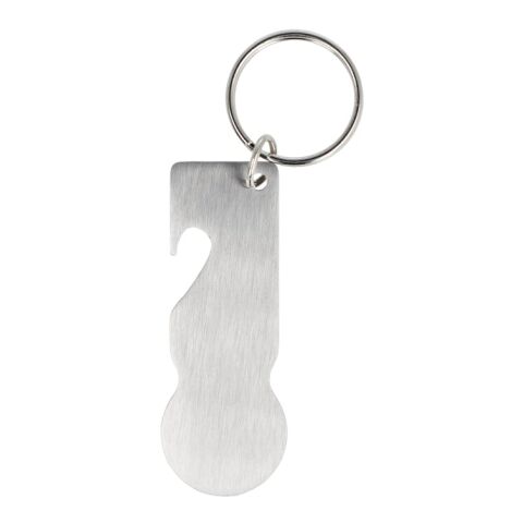 Edelstahl Schlüsselanhänger mit Einkaufswagenlöser