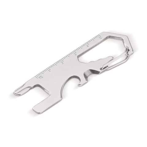 Werbeartikel Kompaktes Multi-Tool – Silber – mit Logo bedruckt