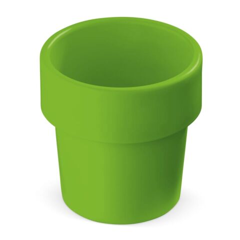 Nachhaltiger Werbeartikel Hot-but-cool Tasse mit Kirschtomatenamen – Hellgrün – mit Logo bedruckt