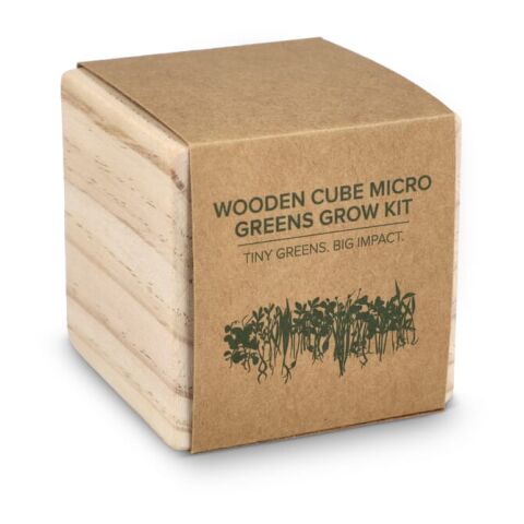 FSC-Holzpflanzgefäß-Set – Microgreens Natur | ohne Werbeanbringung | Nicht verfügbar | Nicht verfügbar