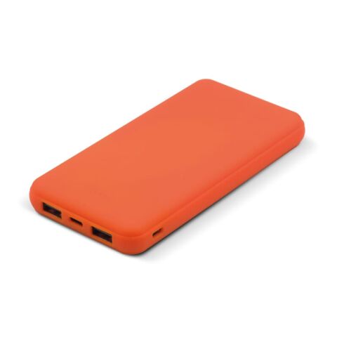 Werbeartikel Powerbank „Elite“ Softtouch-Edition 8.000mAh – Orange – mit Logo bedruckt