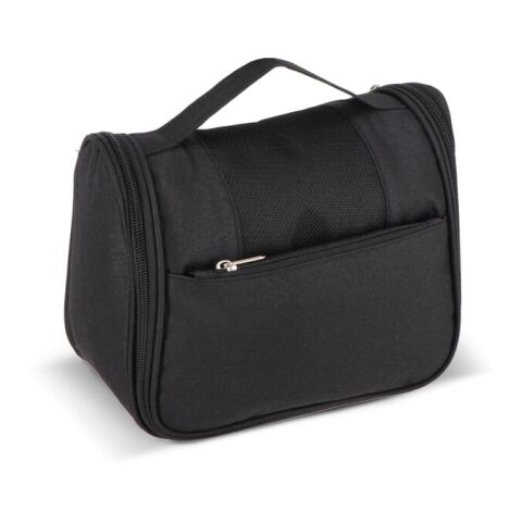 rPET 300D Kora Reise-Kulturbeutel schwarz | ohne Werbeanbringung | Nicht verfügbar | Nicht verfügbar