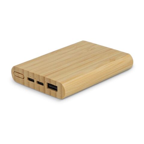 Powerbank Bamboo 5000 mAh Natur | ohne Werbeanbringung | Nicht verfügbar | Nicht verfügbar