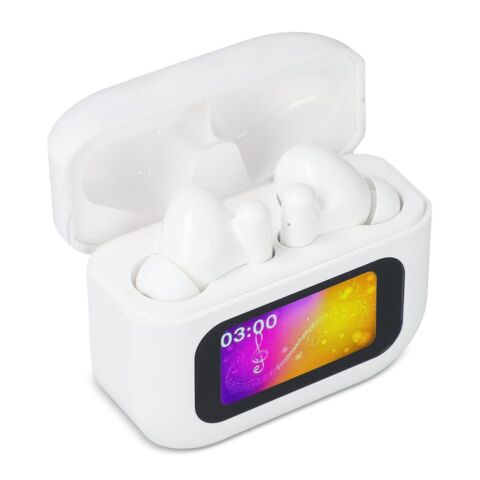 Kabellose ANC-Earbuds mit LCD-Touchscreen-Steuerung regenbogenfarben | ohne Werbeanbringung | Nicht verfügbar | Nicht verfügbar