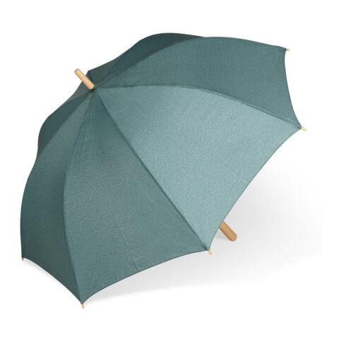 Werbeartikel 25” Regenschirm aus R-PET-Material mit Automatiköffnung – Dunkelgrün – mit Logo bedruckt