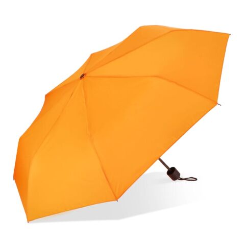 Werbeartikel Congo 190T Pongee 21" Faltbarer Regenschirm – Orange – mit Logo bedruckt