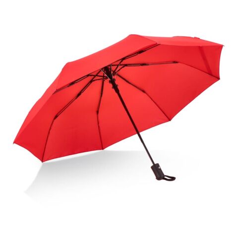 Daintree 190T Pongee 21.5&quot; Faltbarer winddichter Regenschirm Auto open rot | ohne Werbeanbringung | Nicht verfügbar | Nicht verfügbar