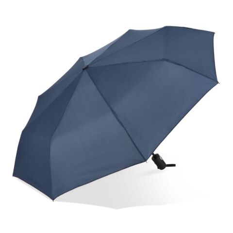 Werbeartikel Taman Pongee 21" Faltbarer winddichter Regenschirm Auto open & close – Dunkelblau – mit Logo bedruckt