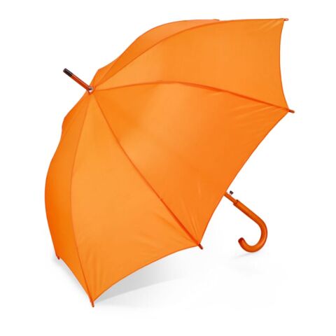 Werbeartikel Aran 190T Polyester 23" Regenschirm Auto offen – Orange – mit Logo bedruckt