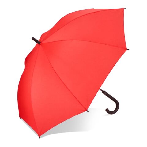 Werbeartikel Verdure 190T Pongee 23" Winddichter Hakenschirm Auto open – Rot Weiss – mit Logo bedruckt