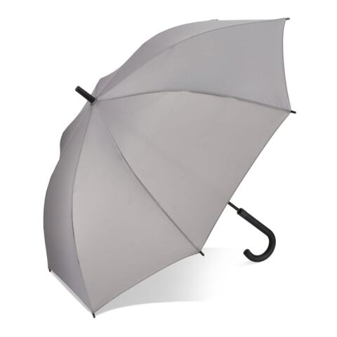 Werbeartikel Verdure 190T Pongee 23" Winddichter Hakenschirm Auto open – Grau – mit Logo bedruckt