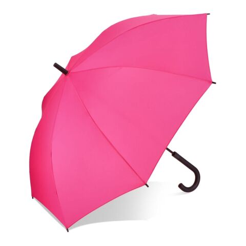 Werbeartikel Verdure 190T Pongee 23" Winddichter Hakenschirm Auto open – Rosa – mit Logo bedruckt