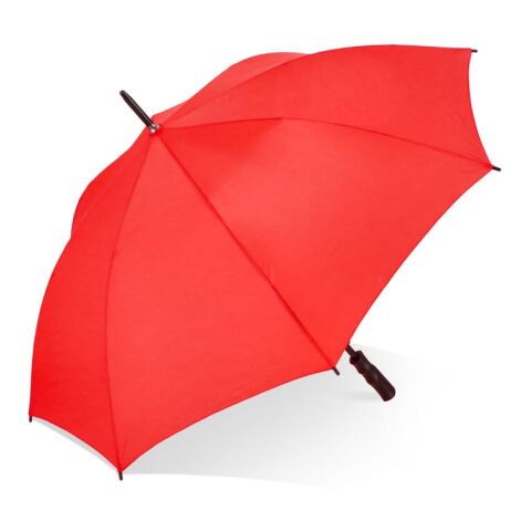 Werbeartikel Bosco 190T Polyester 23" Stockschirm Auto offen – Rot Weiss – mit Logo bedruckt