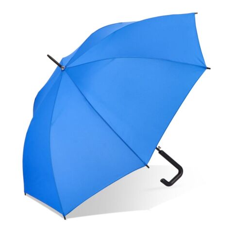 Werbeartikel Mistralwood 190T Pongee 23" Regenschirm Auto offen – Blau Weiss – mit Logo bedruckt