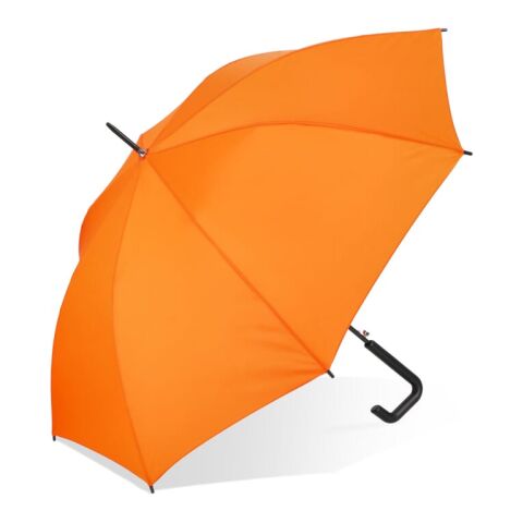 Werbeartikel Mistralwood 190T Pongee 23" Regenschirm Auto offen – Orange – mit Logo bedruckt