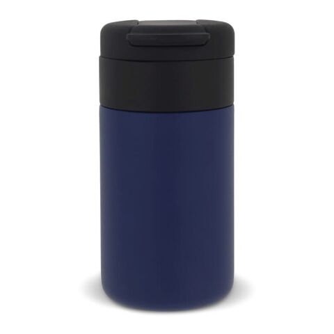 Werbeartikel Flow 250 ml Isolierbecher aus Edelstahl vakuumisoliert 100% auslaufsicher hält 24h kalt / 12h heiss – Dunkelblau – mit Logo bedruckt