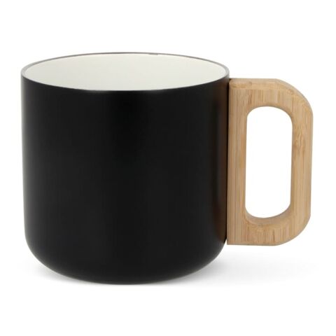 Werbeartikel T-ceramic Thermobecher Thames 330ml – schwarz – mit Logo bedruckt