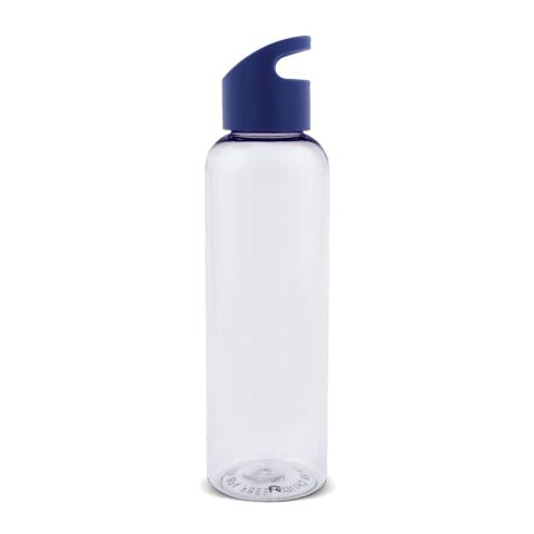 Werbeartikel Loop 600 ml Trinkflasche aus recyceltem R-PET nachhaltig & federleicht – Dunkelblau-Dunkelblau – mit Logo bedruckt