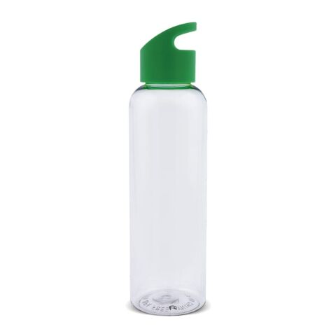 Werbeartikel Loop 600 ml Trinkflasche aus recyceltem R-PET nachhaltig & federleicht – Hellgrün-Hellgrün – mit Logo bedruckt