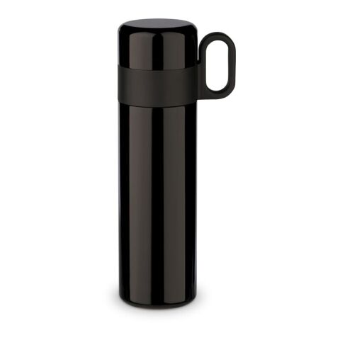 Isolierflasche mit Becher 500ml Schwarz