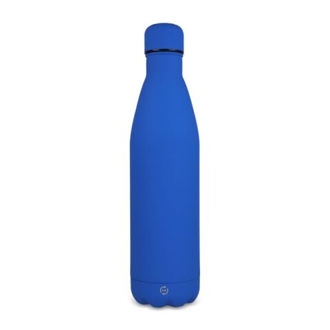 Werbeartikel R-Swing Soft Touch 750ml – Blau Weiss – mit Logo bedruckt