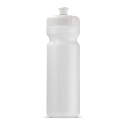 Nachhaltiger Werbeartikel Sportflasche Bio 750 ml – Weiss-Weiss – mit Logo bedruckt