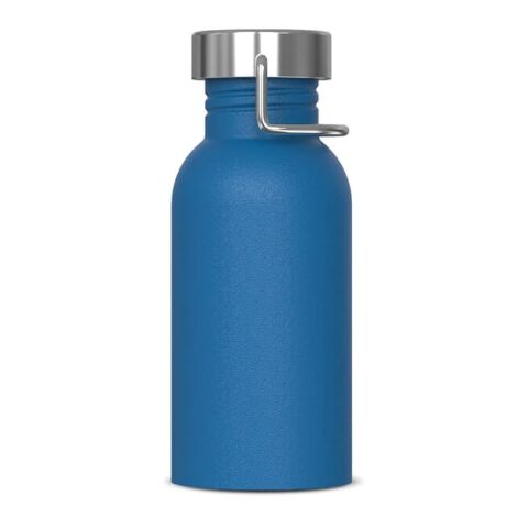 Werbeartikel Skyler 500 ml Trinkflasche Edelstahl einwandig mit edler Pulverbeschichtung & Geschenkbox 100% auslaufsicher – Hellblau – mit Logo