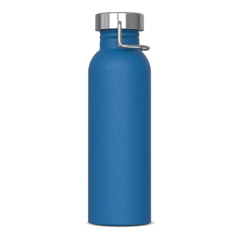 Werbeartikel Edelstahl Trinkflasche 750 ml Skyler einwandig pulverbeschichtet auslaufsicher Geschenkbox – Hellblau – mit Logo bedruckt
