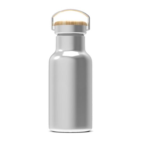 Werbeartikel Ashton 350ml Isolierflasche doppelwandig 24h kalt 12h warm pulverbeschichtet auslaufsicher inkl. Box – Silber – mit Logo bedruckt