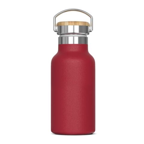 Werbeartikel Ashton 350ml Isolierflasche doppelwandig 24h kalt 12h warm pulverbeschichtet auslaufsicher inkl. Box – Dunkelrot – mit Logo bedruckt