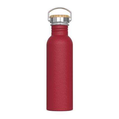 Werbeartikel Ashton 750ml Edelstahl-Trinkflasche pulverbeschichtet kratzfest 100% auslaufsicher inkl. Box – Dunkelrot – mit Logo bedruckt