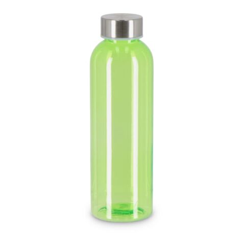 Werbeartikel Jane 500 ml Wasserflasche aus nachhaltigem R-PET recycelt & ultraleicht für unterwegs – Hellgrün-Hellgrün – mit Logo bedruckt
