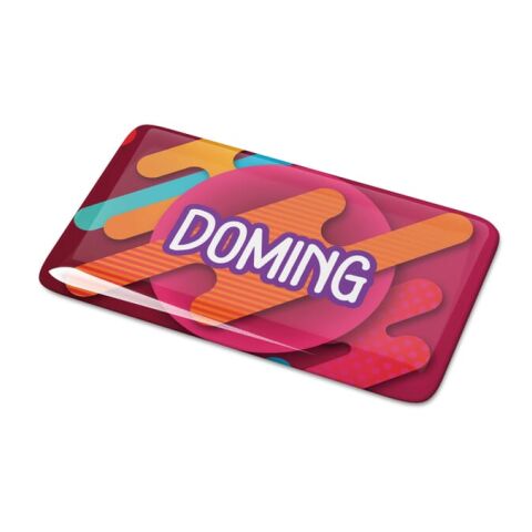 Doming Rechteck 100x30 mm Weiss | ohne Werbeanbringung | Nicht verfügbar | Nicht verfügbar | Nicht verfügbar