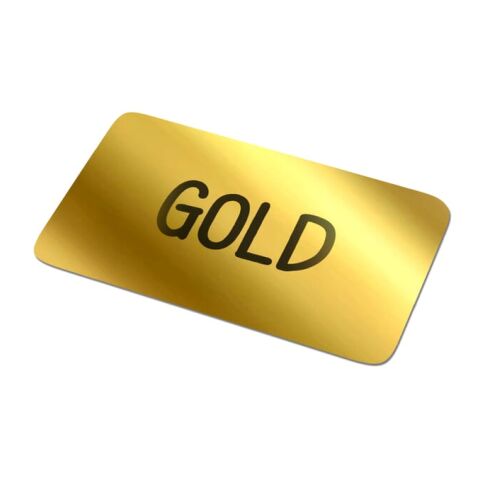 Vinyl Sticker Rechteck 30x15mm Gold | 1-farbiger Digitaler Aufkleber | Seite 1 | 30 mm x 15 mm | Nicht verfügbar