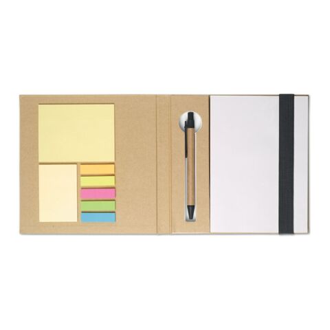 Notizblock mit Klebezetteln &amp; Kugelschreiber