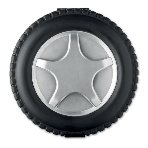 25-teiliges Werkzeugset in Form eines Autoreifens