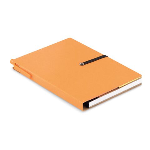 Recyceltes Notizbuch mit Klebezettelblöcken