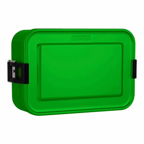 Lunchbox Plus S Flat grün-schwarz | 3-farbiger Siebdruck