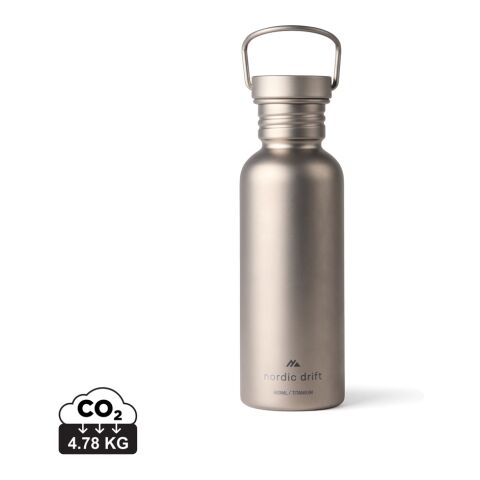 Nordic Drift Trail Ultraleichte Titan-Wasserflasche 600ml silber | ohne Werbeanbringung | Nicht verfügbar | Nicht verfügbar
