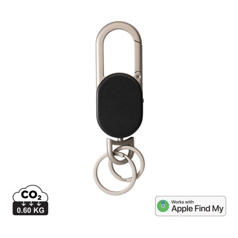 Schlüsselanhänger Keyfinder mit weltweiter Ortung und USB-C schwarz-grau | ohne Werbeanbringung | Nicht verfügbar | Nicht verfügbar