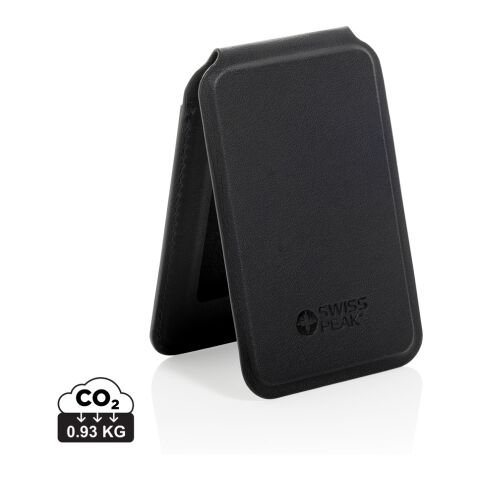 Magstand magnetische Handytasche mit Ständer aus RCS rec. PU schwarz | ohne Werbeanbringung | Nicht verfügbar | Nicht verfügbar