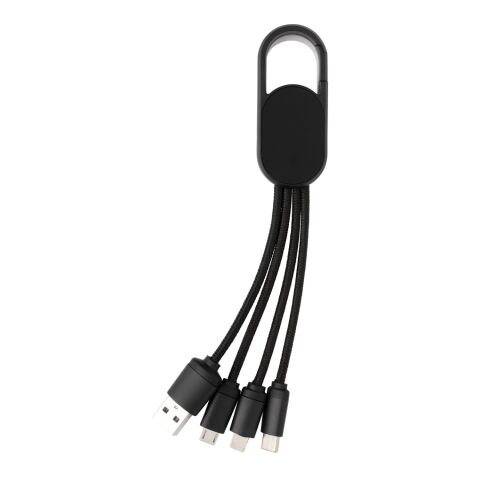 4-in-1 Kabel mit Karabiner-Clip