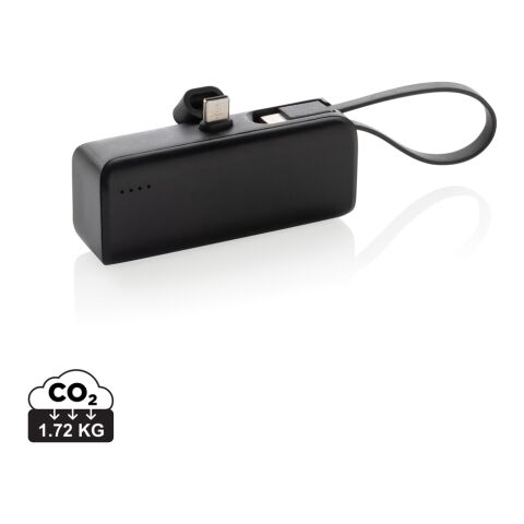 Powerlink 3000mah Powerbank aus RCS rPlastic mit USB-C Kabel schwarz | ohne Werbeanbringung | Nicht verfügbar | Nicht verfügbar