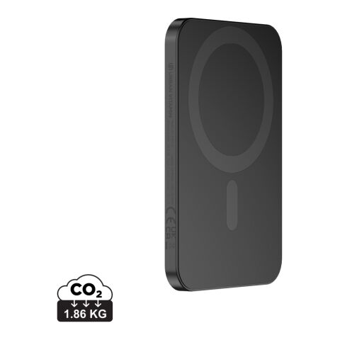 Werbeartikel Urban Vitamin Burbank 3000mAh Powerbank aus RCS Plastik/Alu – schwarz – mit Logo bedruckt