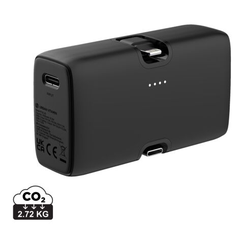 Urban Vitamin Los Angeles 20W Powerbank aus RCS rec. Plastik schwarz | ohne Werbeanbringung | Nicht verfügbar | Nicht verfügbar